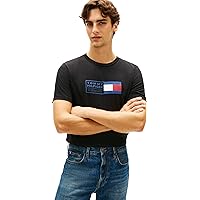 Tommy Hilfiger Maglietta da Uomo con Scritta Love Text Box MW0MW42366 S/S
