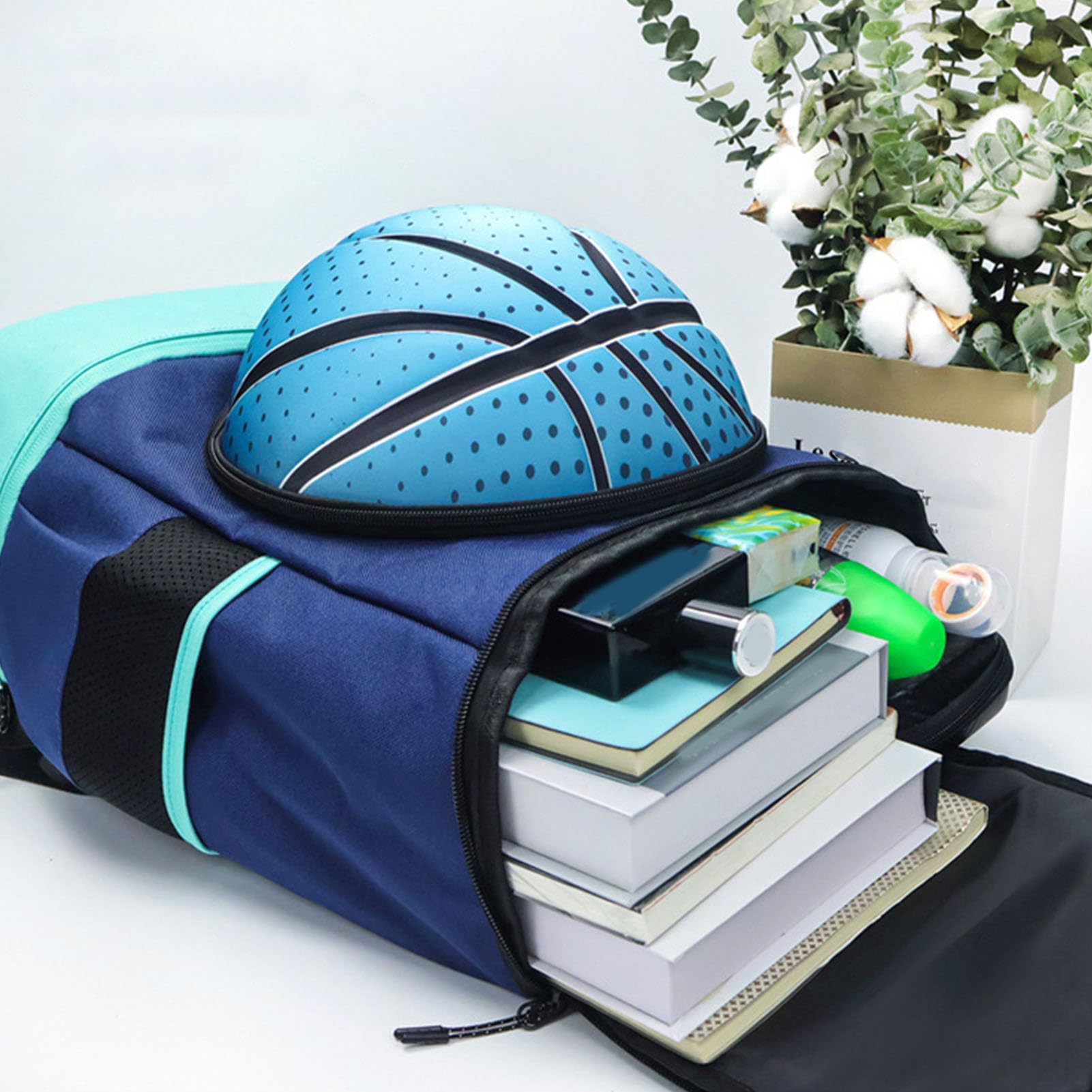 Basketball Backpack, All in One Football Backpack, Waterproof Soccer Backpack | Sports Ball Backpack | Sports Equipment Bag | Outdoor Sports Backpack for Practices and