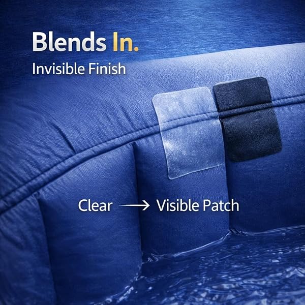 Inflatable Repair Patches – Underwater Pool & Hot Tub Repair Kit, Clear Invisible Patch, No Drain Instant Fix for Air Beds, PVC & Vinyl - 5