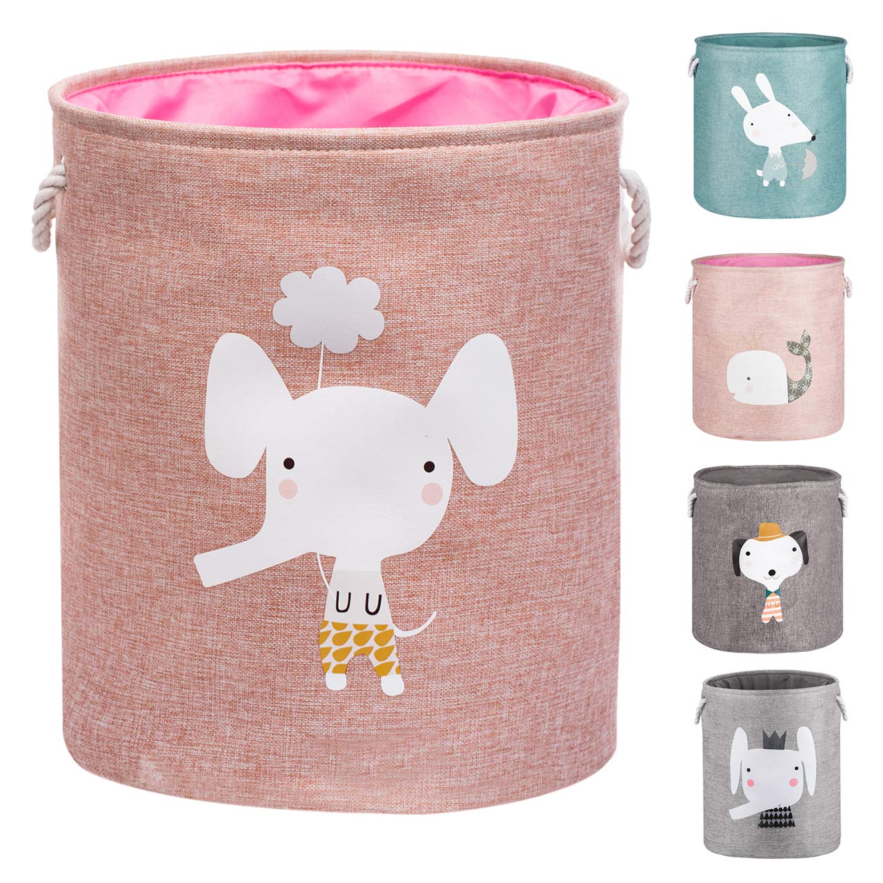 Grand Panier à Linge Repliable de 55cm, Paniers de Rangement pour les Enfants, Vêtements, Décoration de la Chambre. Jolis Paniers à Linge Animaux Étanches à la Poussière pour le Lavage