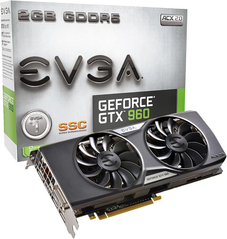 Tarjeta gráfica GeForce GTX 960 2GB SSC GAMING ACX 2.0+, Whisper Silent Cooling 02G-P4-2966-KR