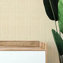 Papel De Parede Adesivo Linho Tons Bege Rolo 5m