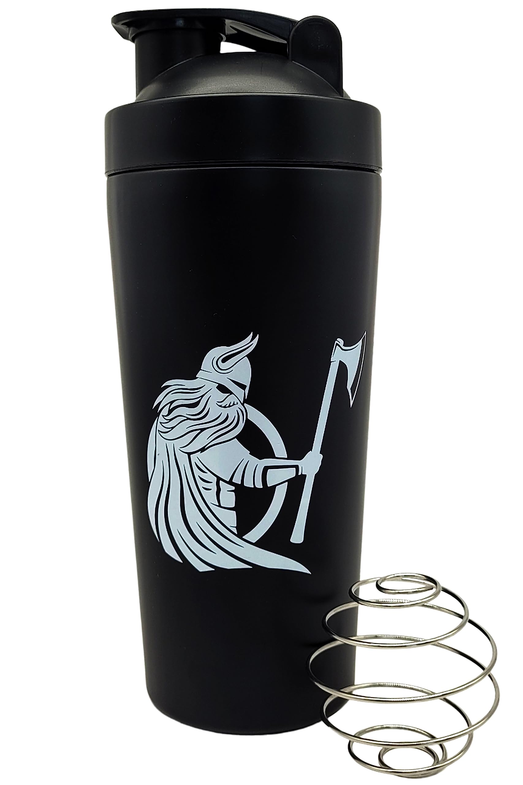 JAW REXAncient Warriors Protein Steel Shaker (750 ml) (Black Viking)