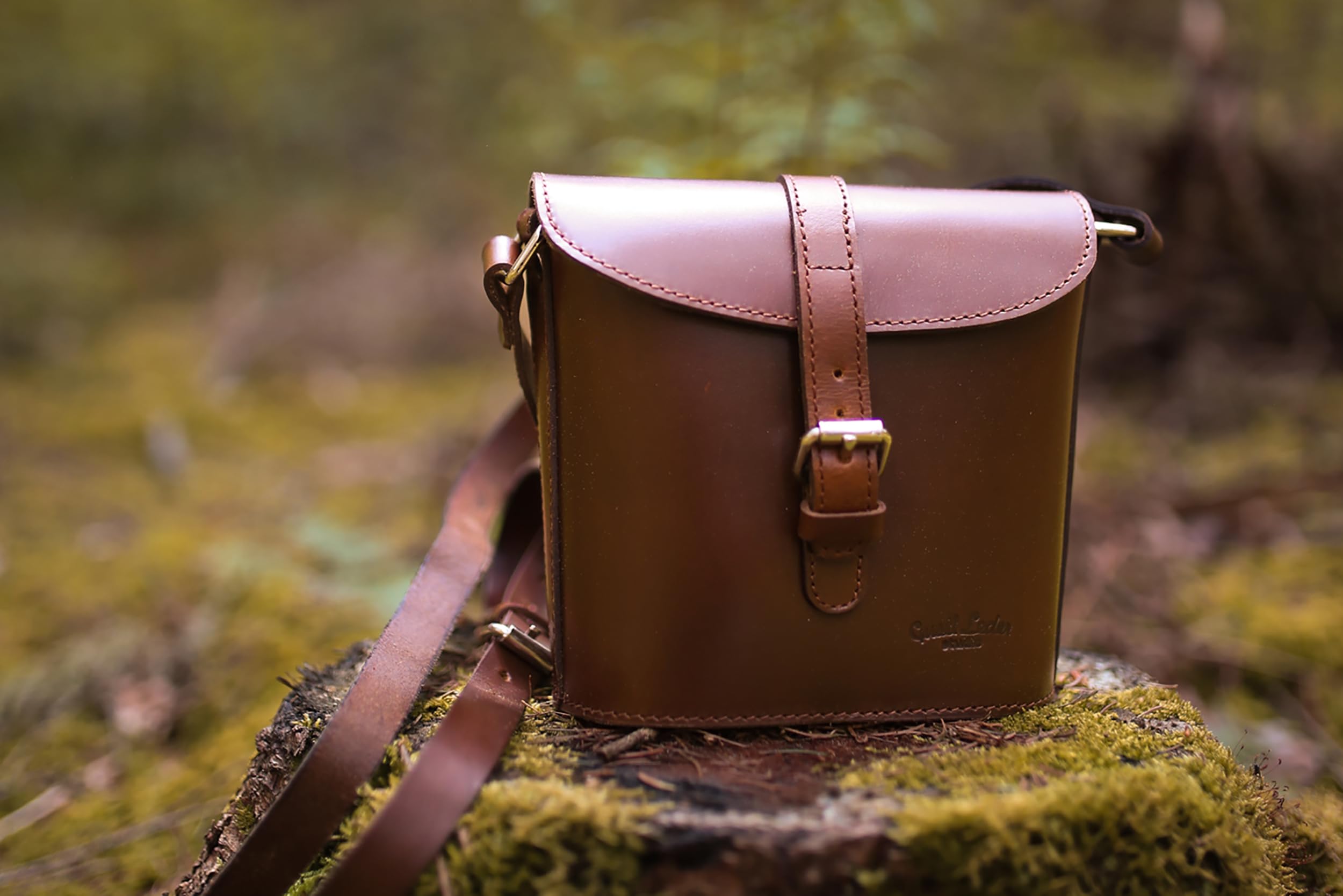 Gusti Nantje Leder Umhängetasche Damen – Schultertasche & Handtasche, Vintage Echtleder Braun