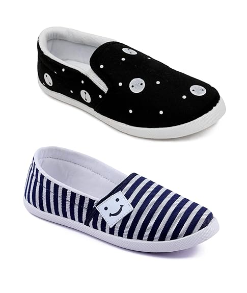 ASIAN Multicolor Walking Shoes,Running Shoes,Casual Shoes,Canvas Shoes,Sneakers,Loafers Combo Pack of 2 for Women UK-5