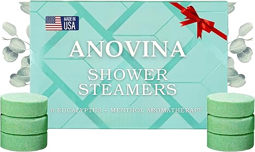 Miniatura 1 de Anovina Vaporizadores de ducha de eucalipto para aromaterapia, hechos en Estados Unidos, regalos de cuidado personal para mujeres y hombres,