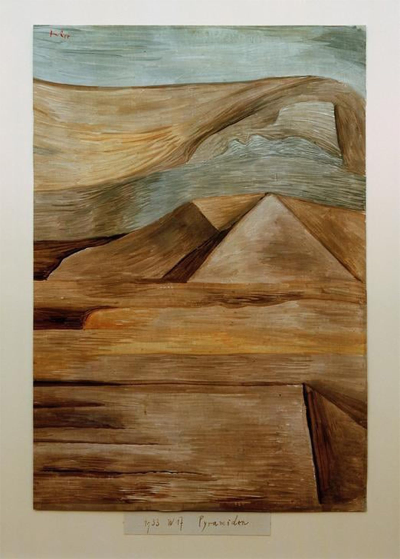 HRJUBWREE Famous Paintings Pictures Artwork Picture Pyramids by Paul Klee Photo Wall Print for Home Decor 60x90cm