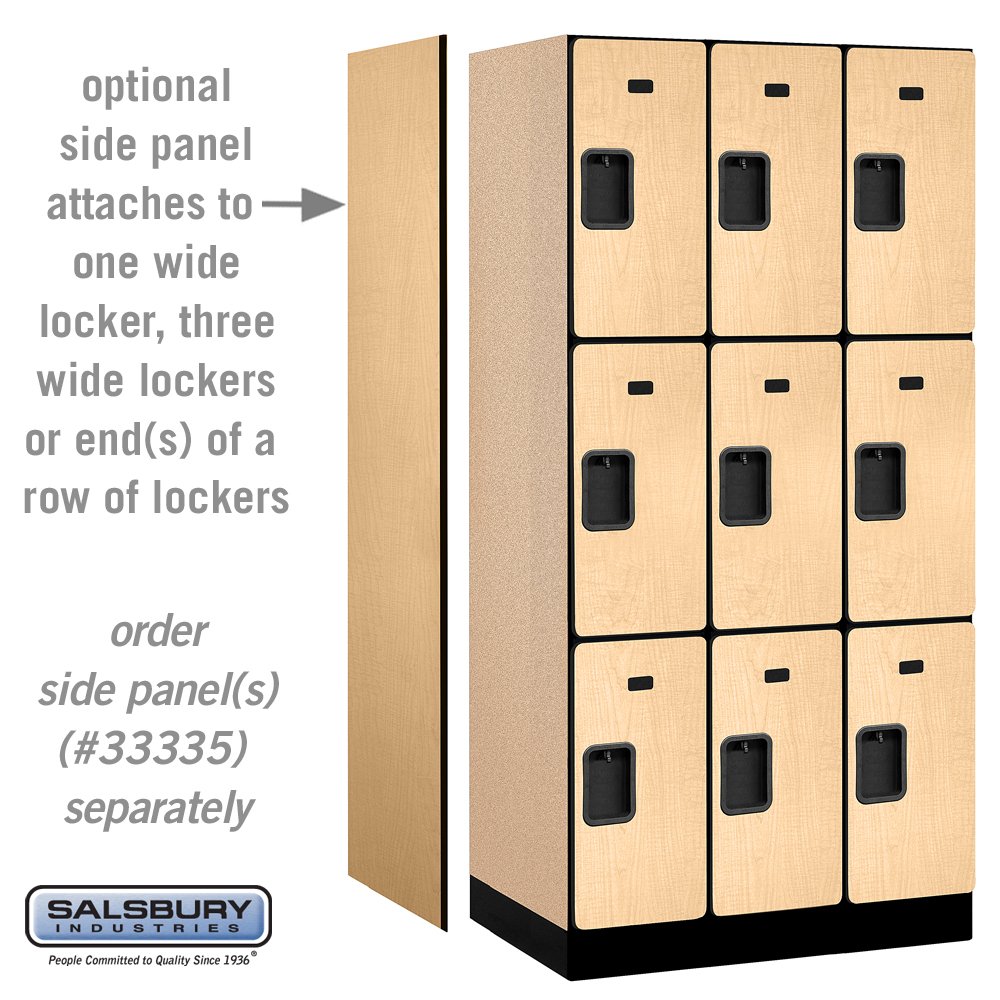 Amazon.com: Salsbury Industries, Maple 3-Tier Designer Wood Locker