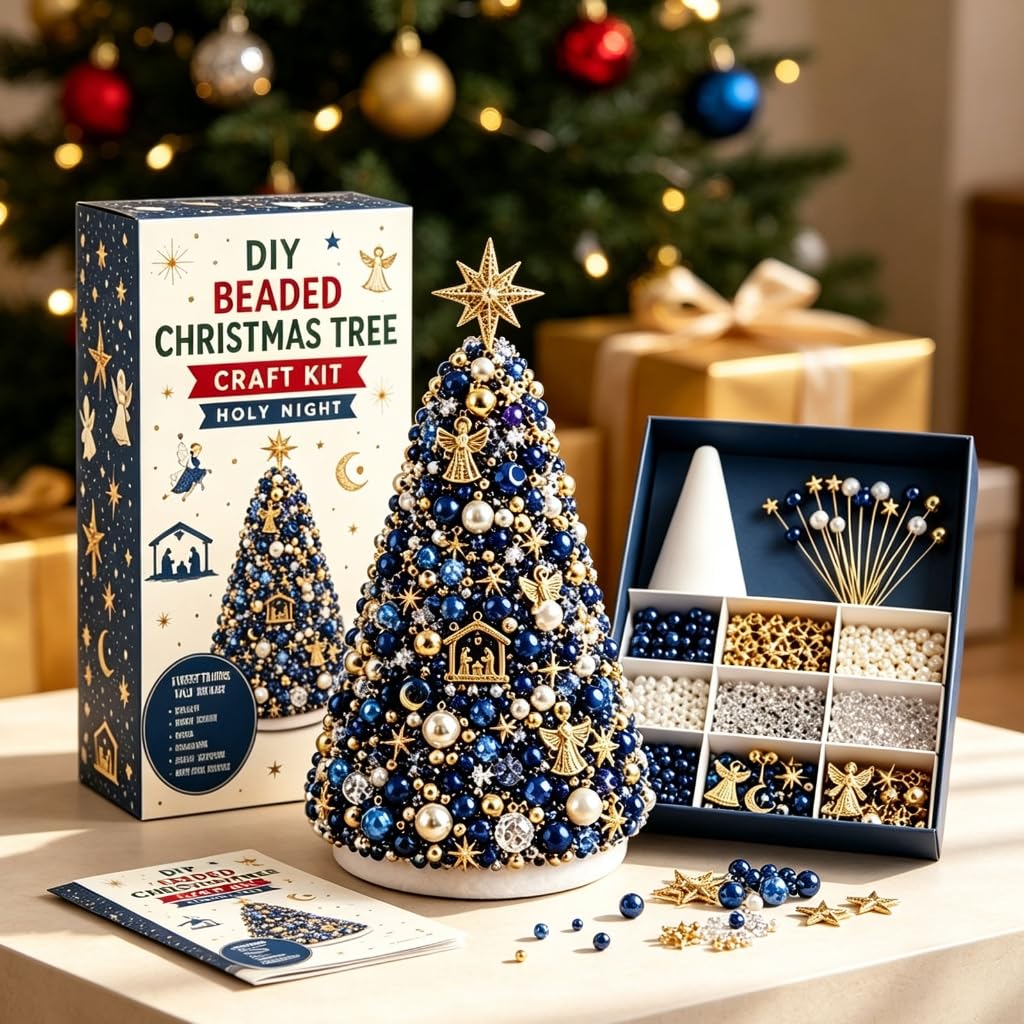 Juego de árbol de Navidad Press-Together para actividades familiares de manualidades