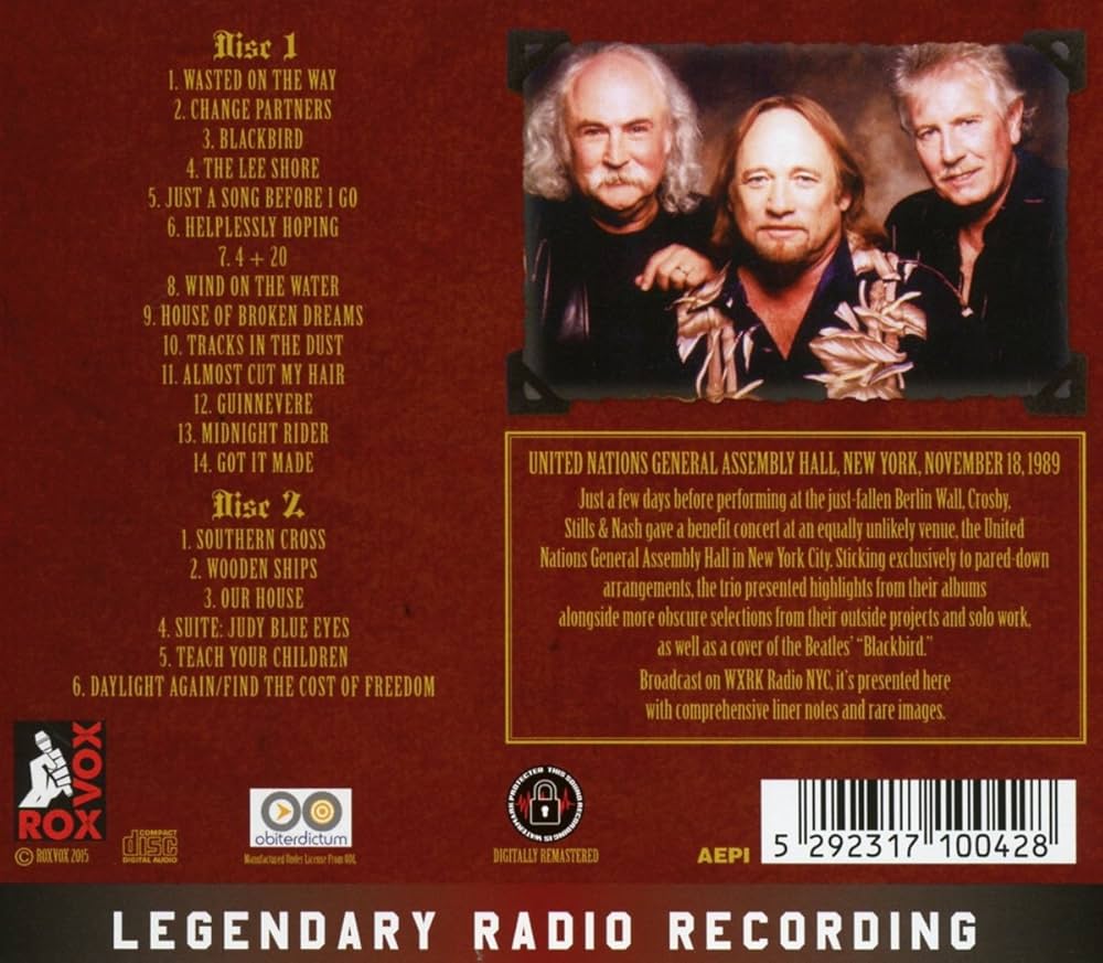 CROSBY / STILLS & NASH - United Nations General Assembly