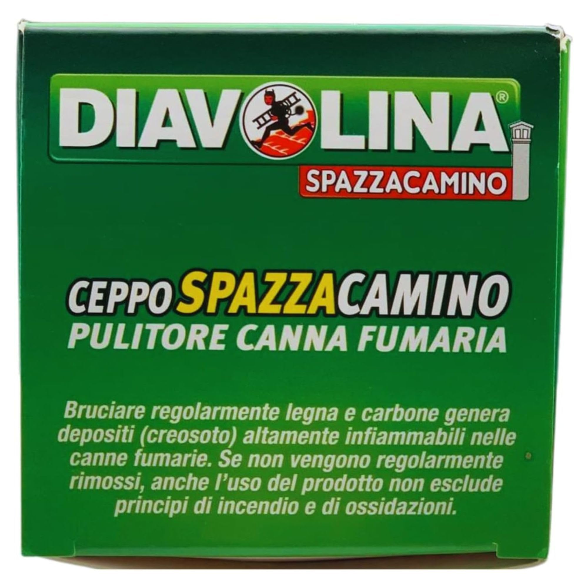 FEI FAN Ceppo SPAZZACAMINO, PULITORE Canna FUMARIA, DISTRUGGE LA FULIGGINE, PREVIENE Gli INCENDI, Sicuro per Tutti I Tipi di CAMINI E STUFE. (4 unità)