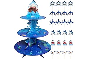 3-Tiers Adorable Baby Shark Cupcake Stand