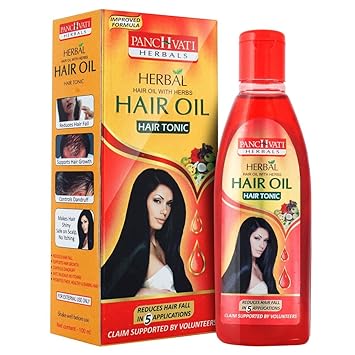 Panchvati Herbals Advanced Hair Tonic Oil for Hair Fall Control & Hair Growth, Nourishes Hair Roots, Reduces Hair Fall, Safe on Scalp - 100 ml