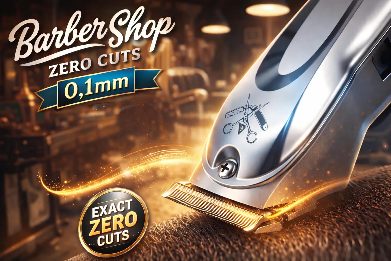 Rotschopf24 Efalock VINTAGE Präzisionstrimmer Zero Cut T-Klinge + Tasche | Zero Cut 0,1 mm, T-Klinge, Akku- + Netzbetrieb, 3 Aufsteckkämme für präzise Konturen und Bartpflege. Besser als Bad Butch