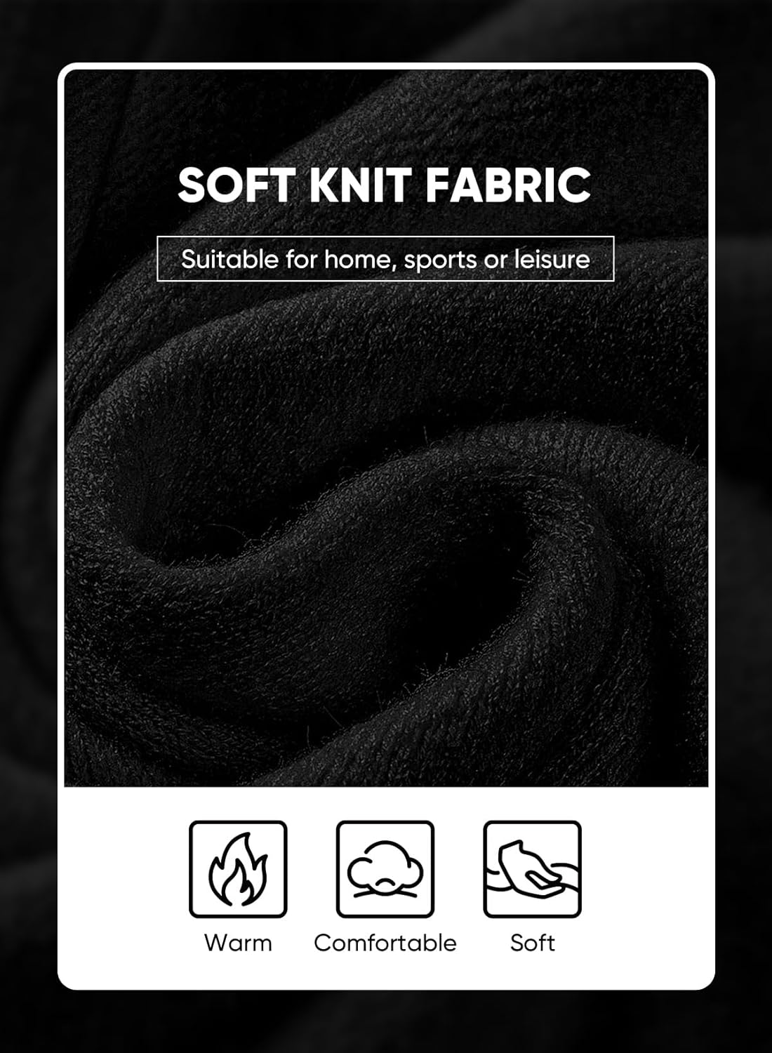 JMIERR Men's Warm Fleece Winter Sweater Heavy Weight Crewneck Pullover Knit Slim Fit Soft Comfy Sweaters - Image 5