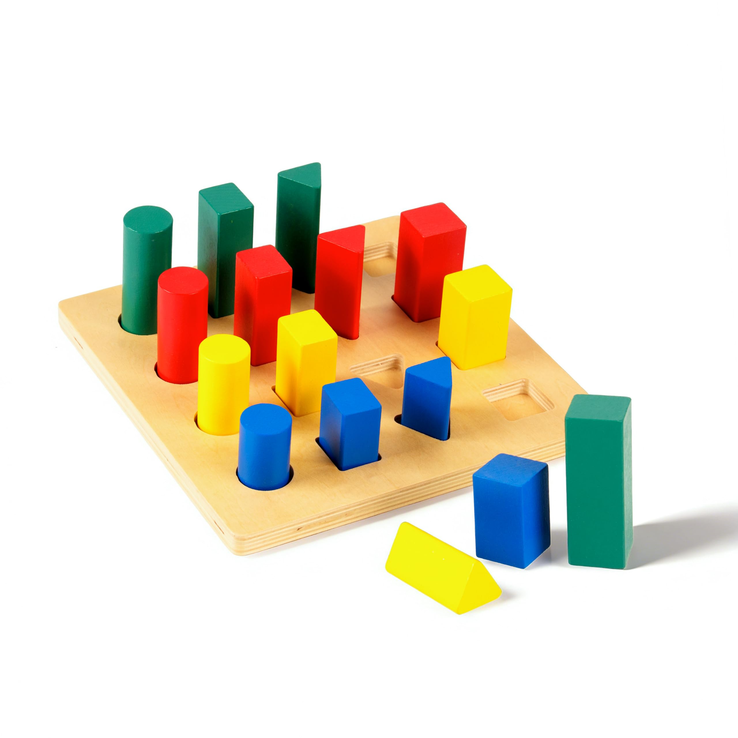 Montessori materiały matematyczne – drewniana zabawka edukacyjna do liczb i liczb, przedszkola i szkoły podstawowej, domowej i klasy od 3 lat (drabina geometryczna Montessori)