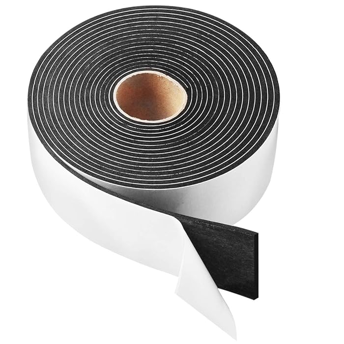 Buy High Density Foam Tape,2 Inch Wide x 1/8 Inch Thick Door Insulation Tape,Adhesive Weather