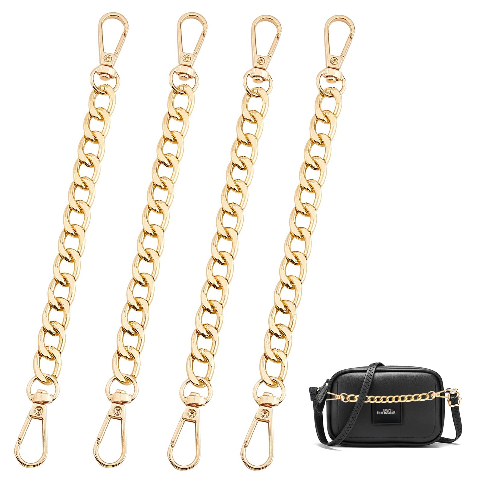 Amazon.co.jp: LIANHATA バッグ延長チェーン 4個セット 20cm 肩掛け 
