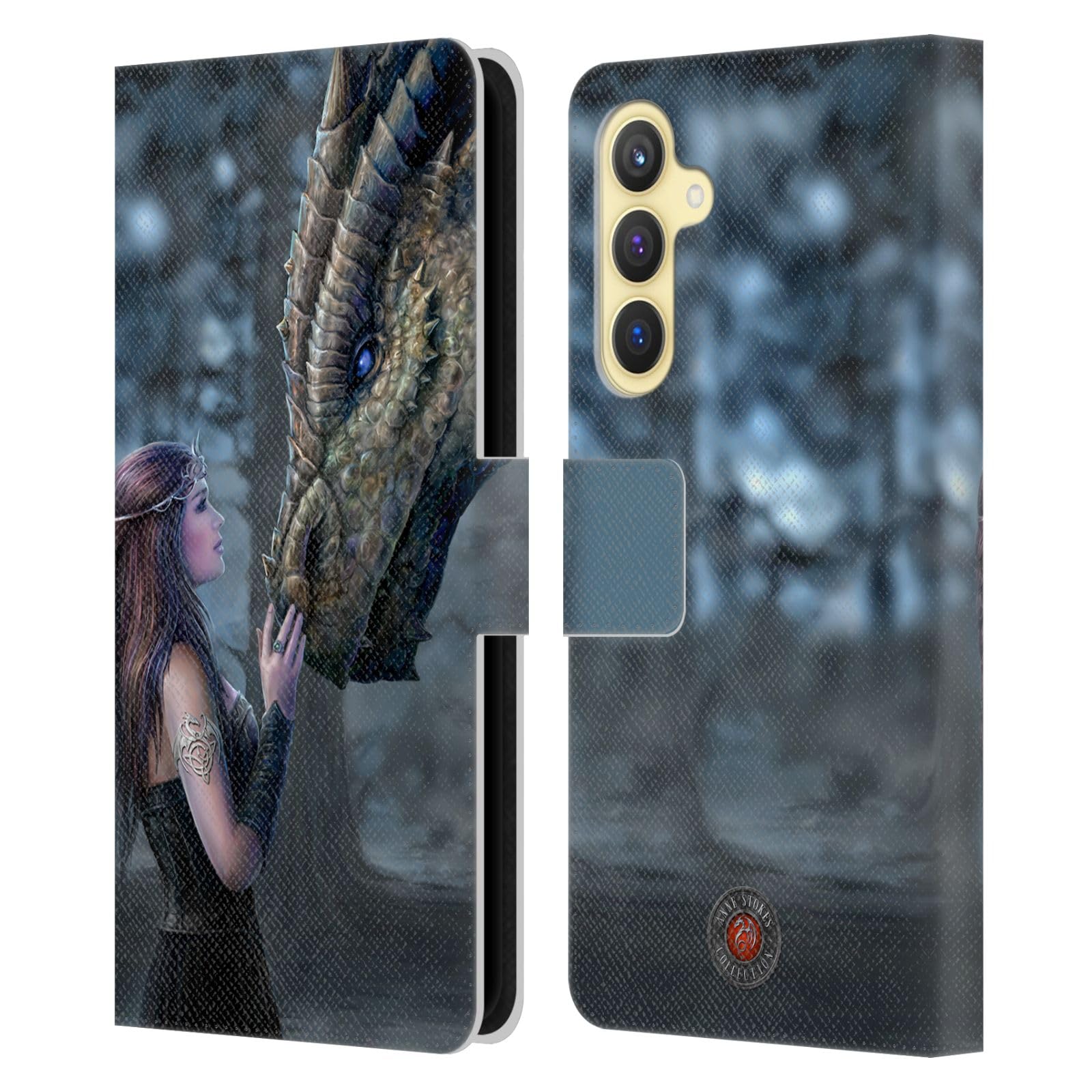 Carcasa Samsung Galaxy S23 FE 5G acabado cuero detallado Anne Stokes Érase Una Vez 7