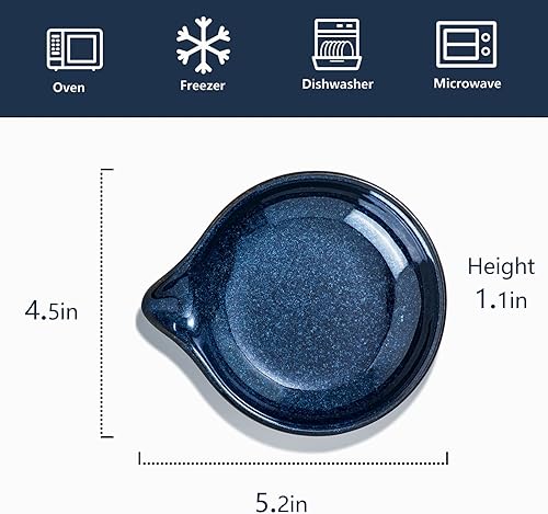 Miniatura 4 de VICRAYS - Soporte para cuchara de cerámica, soporte para cucharas, soporte para cucharas, accesorios de cocina, utensilios de granja, espátula,