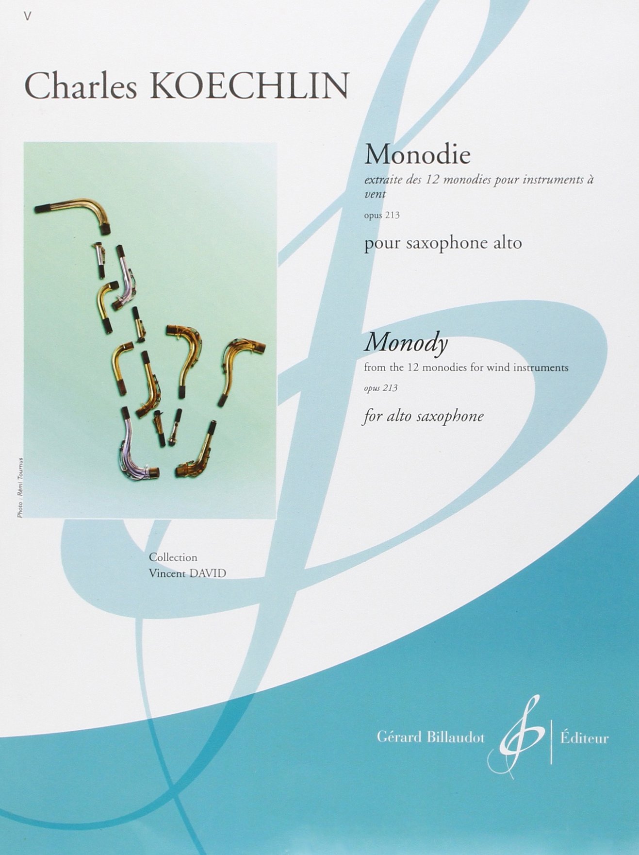 12 Monodies pour Instruments a Vent Opus 213 partition saxophone mib