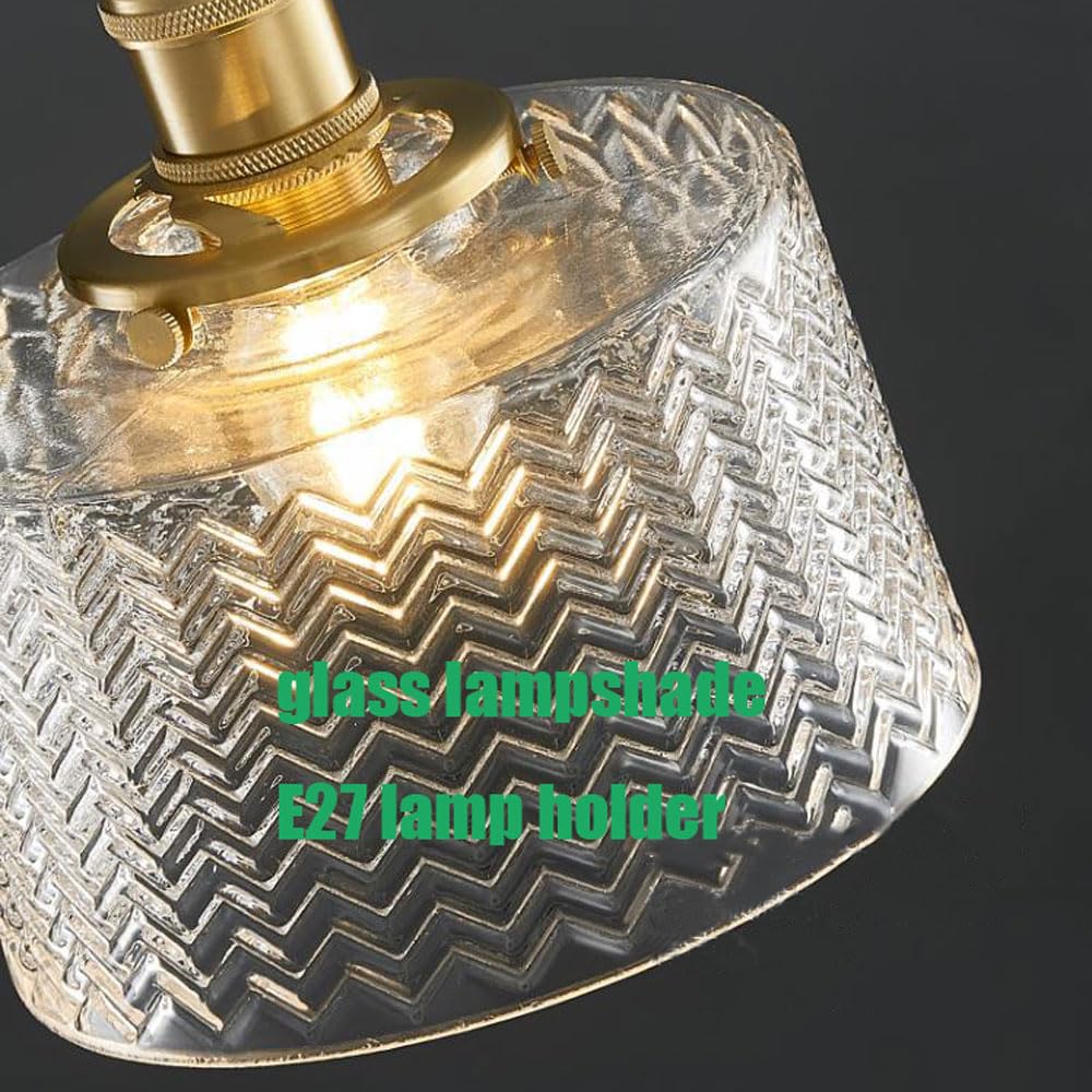 Śruba E27, kreatywny klosz lampy wiszącej ze szkła w paski, nowoczesna lampa wisząca w stylu industrialnym, lampy dekoracyjne do sypialni, restauracji i baru