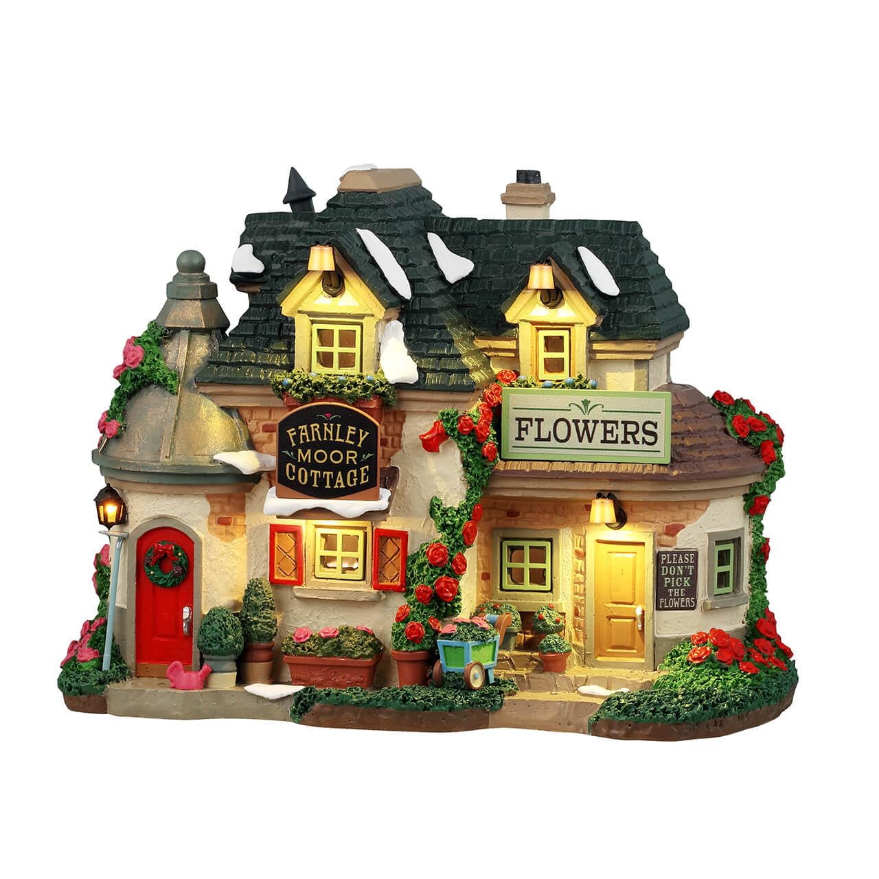 Lemax Multicolor Christmas Village Farnley Moor Cottage Battery Operated Led - 45237