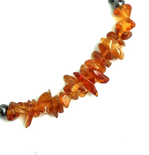 Miniatura 10 de Gempires Mother's Day Gift Natural Smoky Quartz Chips Bar Bracelet, Crystals Jewelry, Gift for Her, Handmade Jewelry 8 inch Chain(Smoky Quartz)