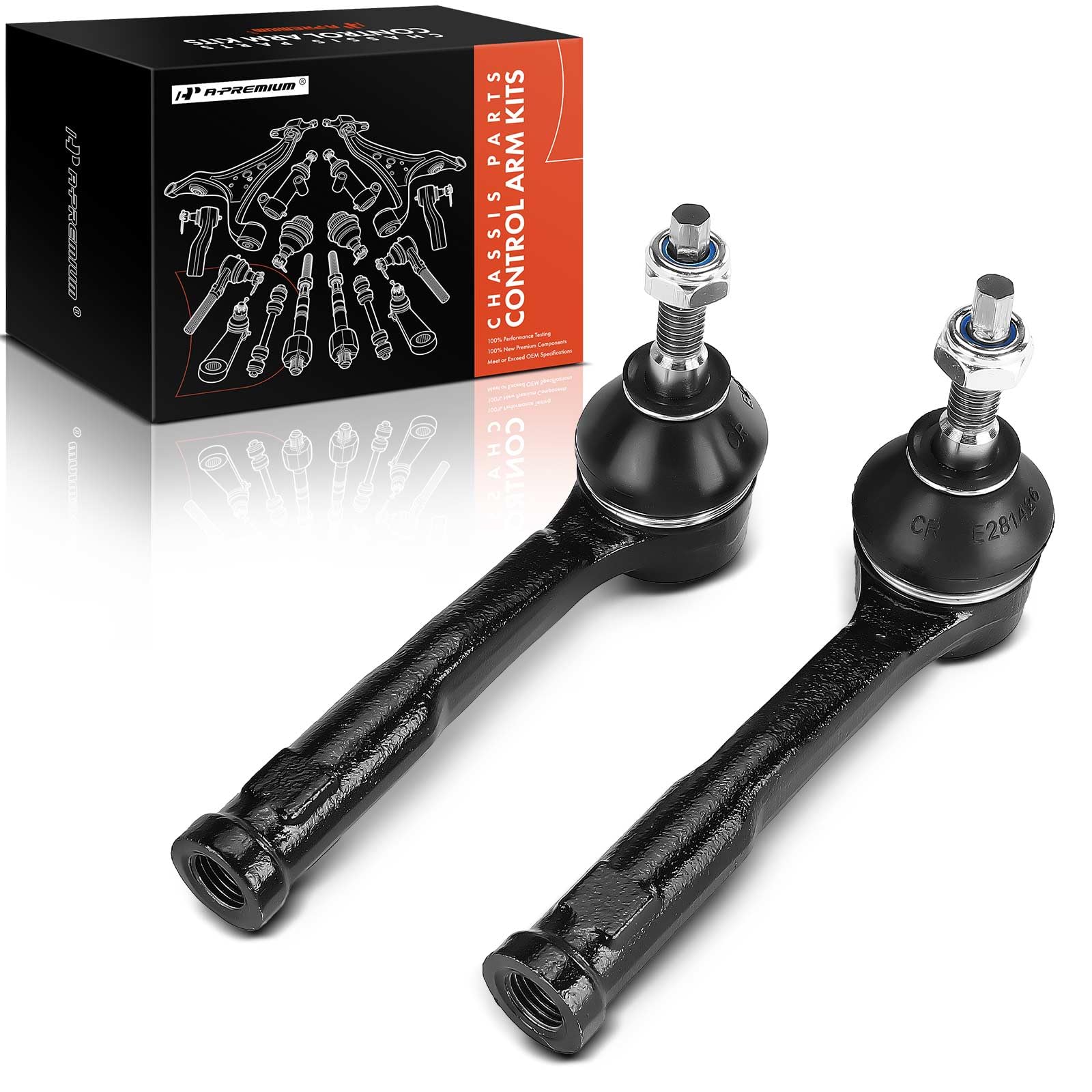 Photo 1 of A-Premium 2 x Front Outer Tie Rod Ends, Compatible with Jeep MP Series Compass 2017-2023, BU Series Renegade 2015-2018 & Fiat 500X 2016-2022