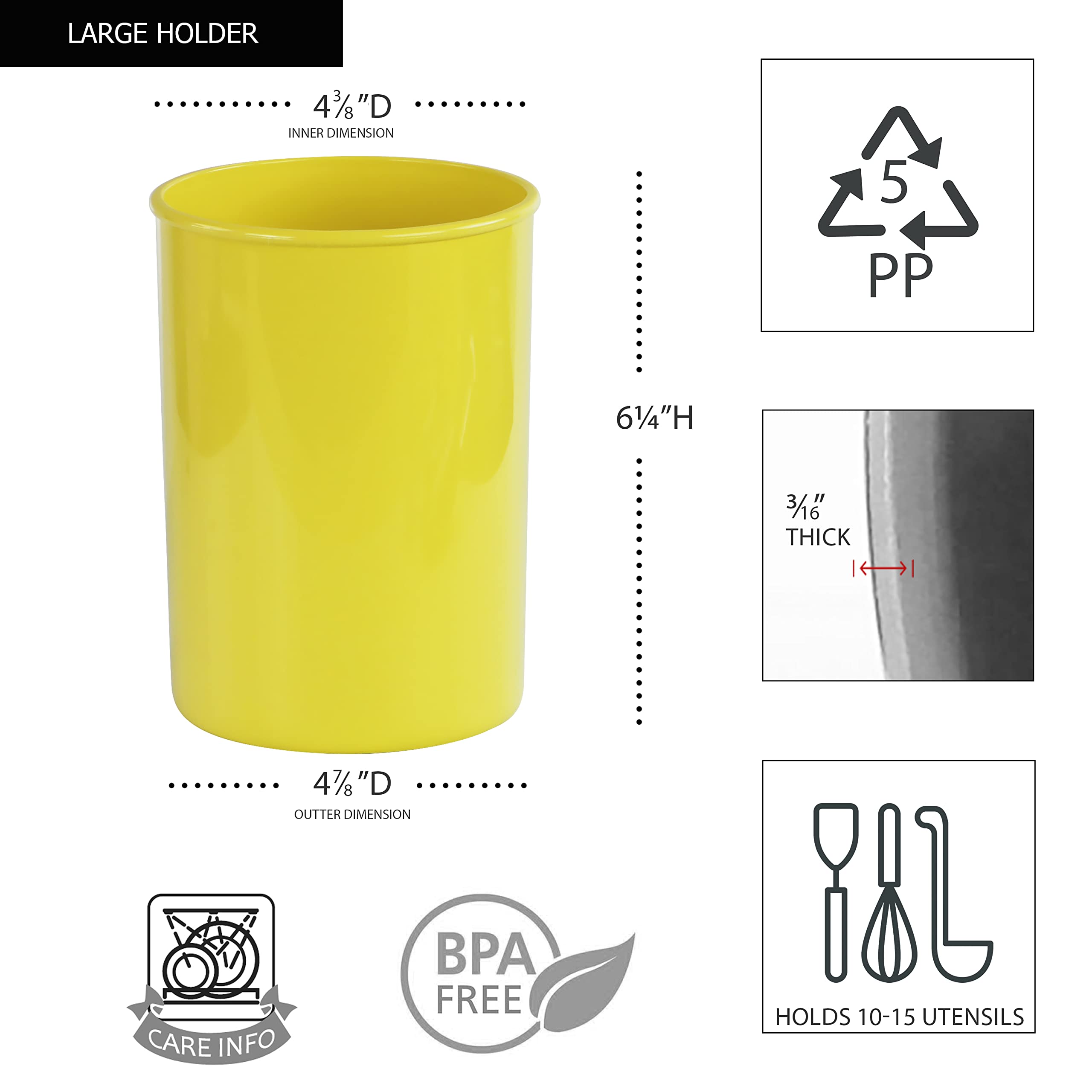 Reston Lloyd Portautensili multiuso per organizzare un'ampia varietà di dimensioni di utensili e strumenti, include extra large, grande e miniatura