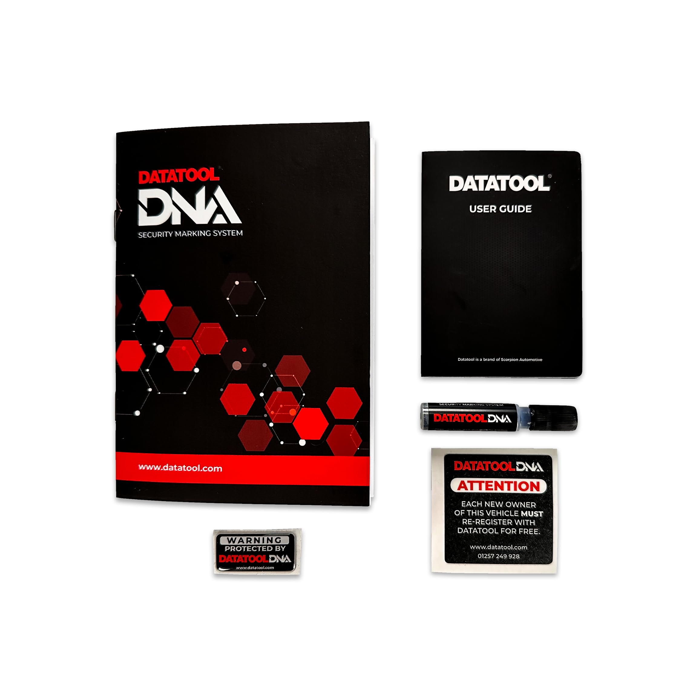 Datatool DNA Secure Marking System - Protect your Motorcycle, Scooter or ATV - Easy Application and Traceable Ownership with Invisible Microdots - Provides Peace of Mind Against Theft