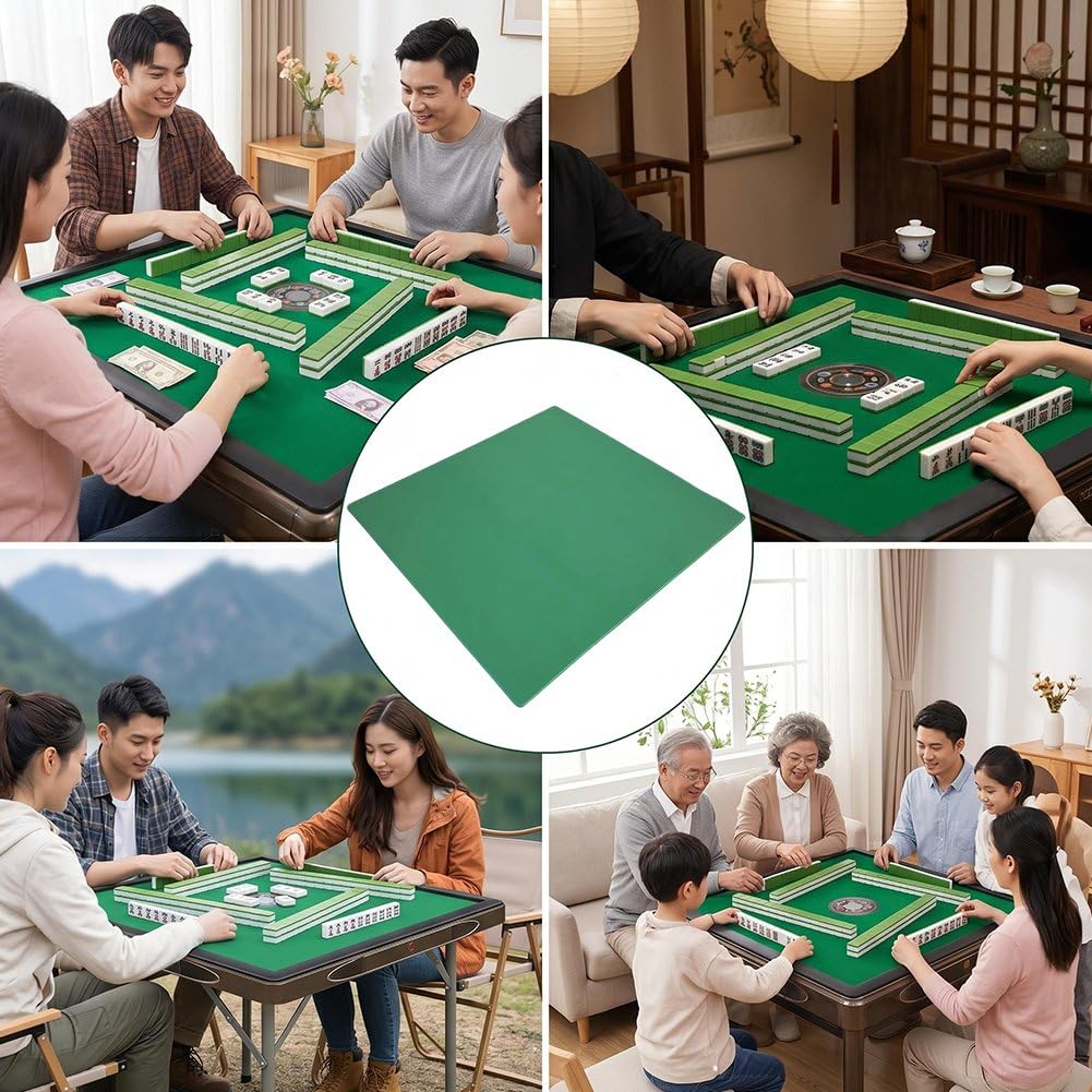 Antypoślizgowa i tłumiąca hałas mata stołowa mahjong, przenośna osłona do gry w domino, pokera, gry karciane i gry planszowe do użytku rekreacyjnego