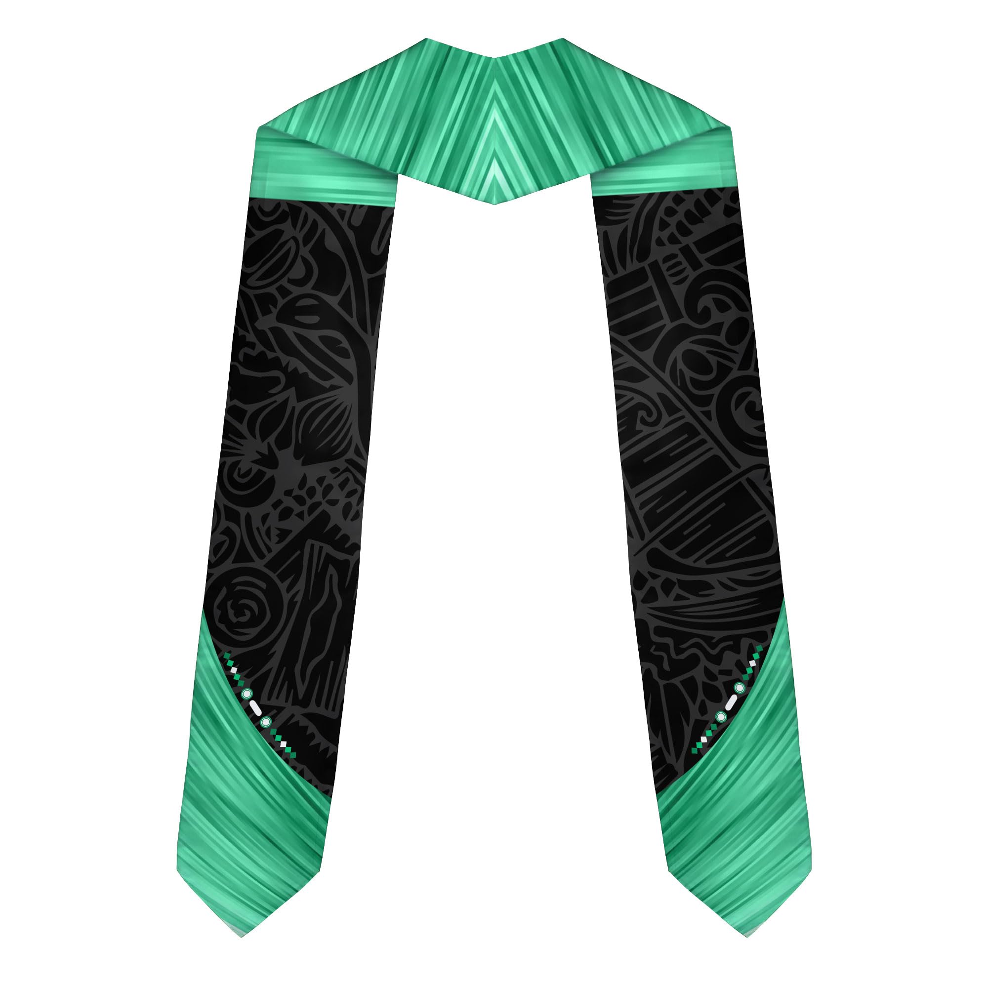 MonkeyVan Custom Nigerian Graduation Sash Nigeria Graduation Stole Personalized Nigerian American Flag Graduation Sash 2025 Style 5