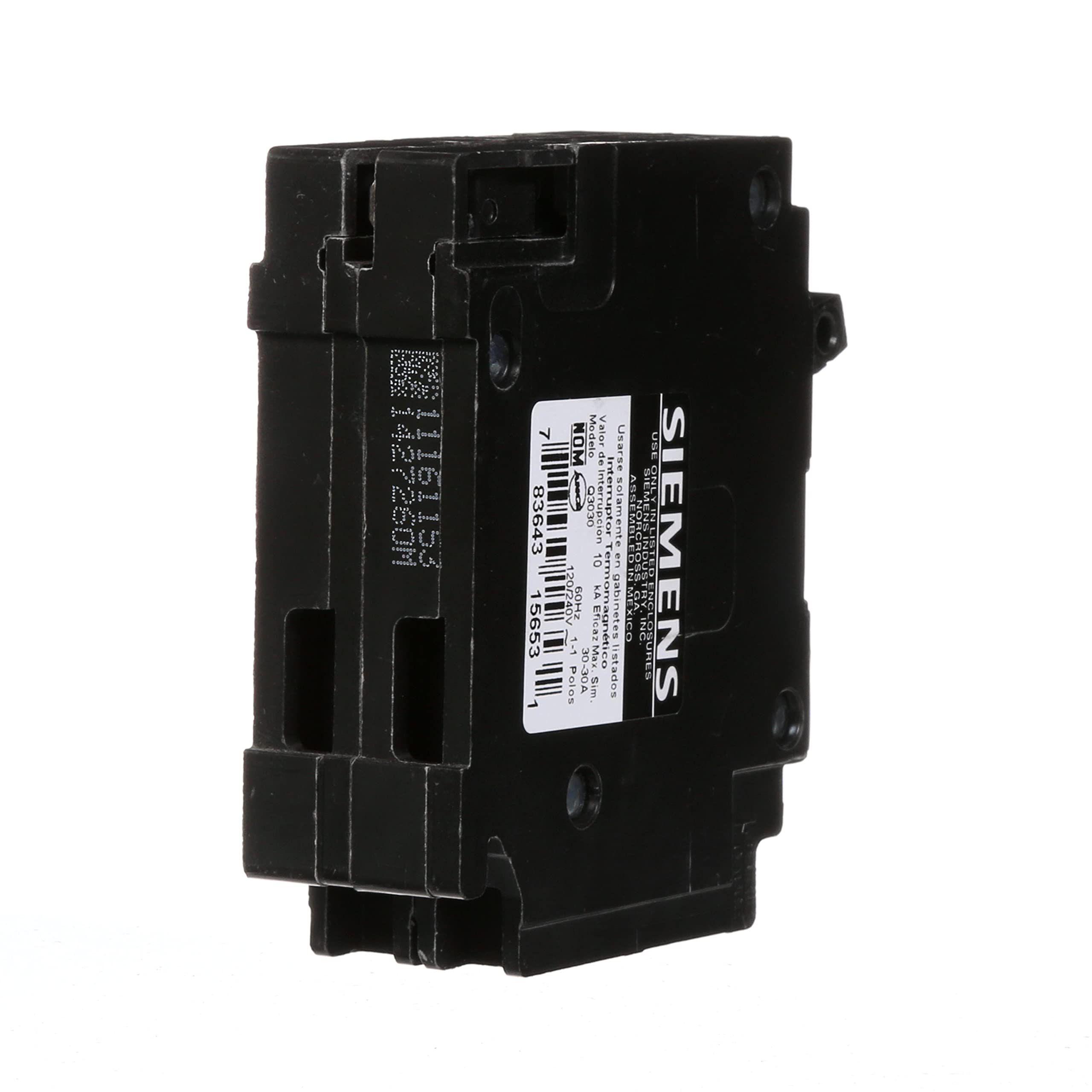 Siemens Q3030 Two 30-Amp Single Pole 120-Volt Circuit Breaker — Amazon image 5