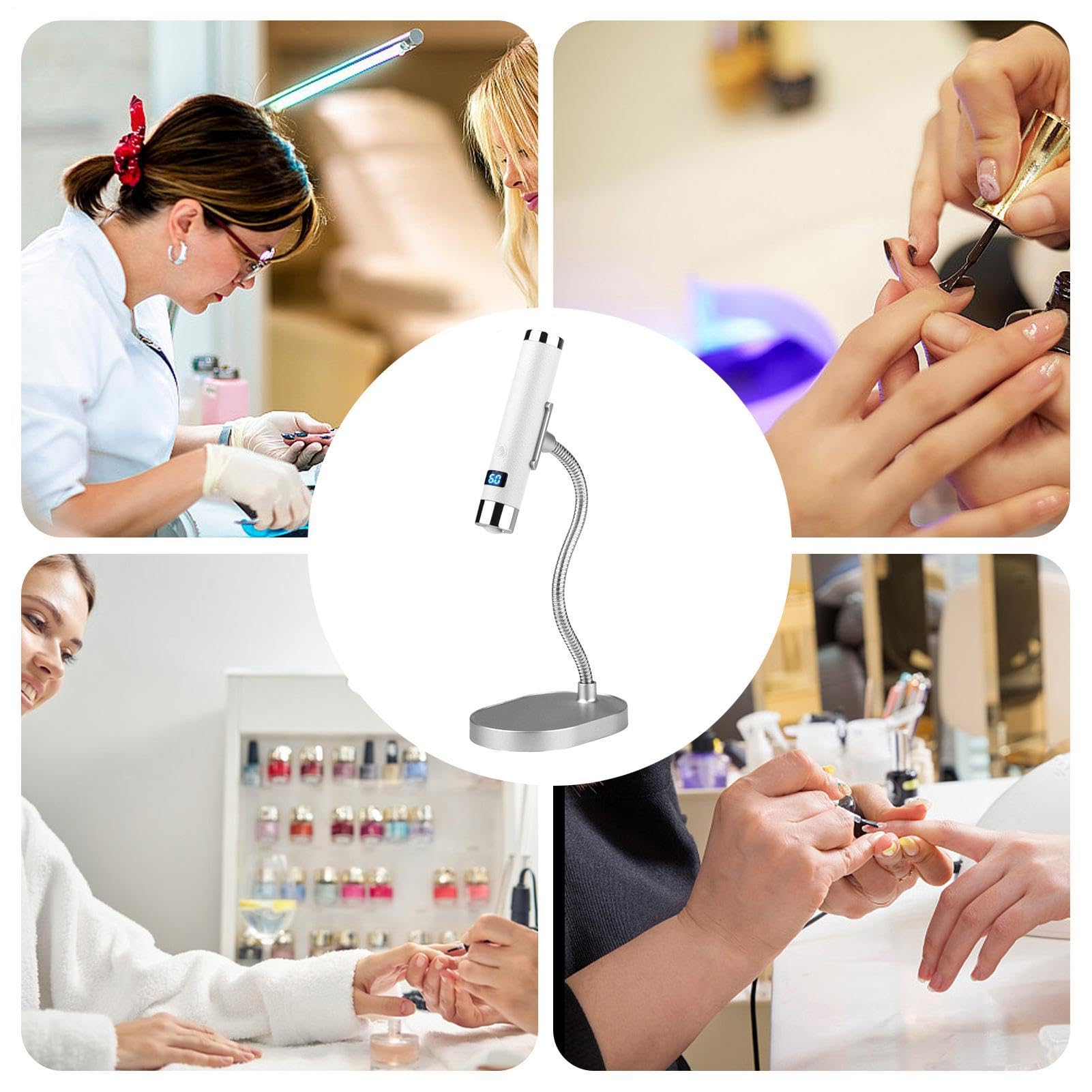 LED Nail Lampe LED Display Kabelloser Wiederaufladbarer Trockner