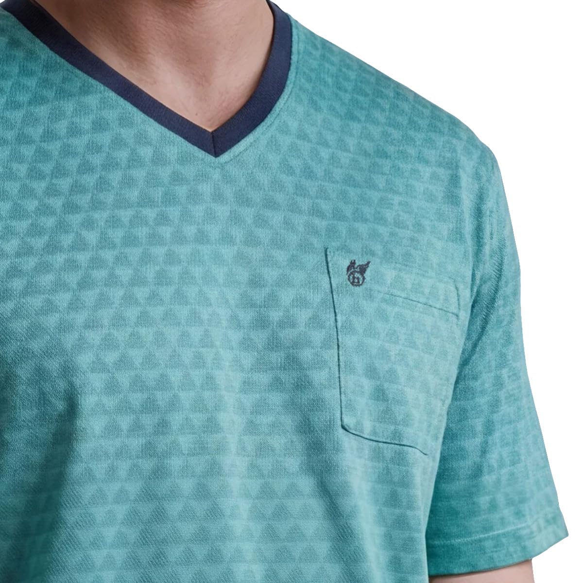 hajo Klima Light Herren Schlafanzug Set – Kurzarm T-Shirt & Kurze Hose mit elastischem Bund – Bequemes Basic aus 60% Baumwolle, 40% Polyester – Atmungsaktiv & pflegeleicht für erholsame Nächte