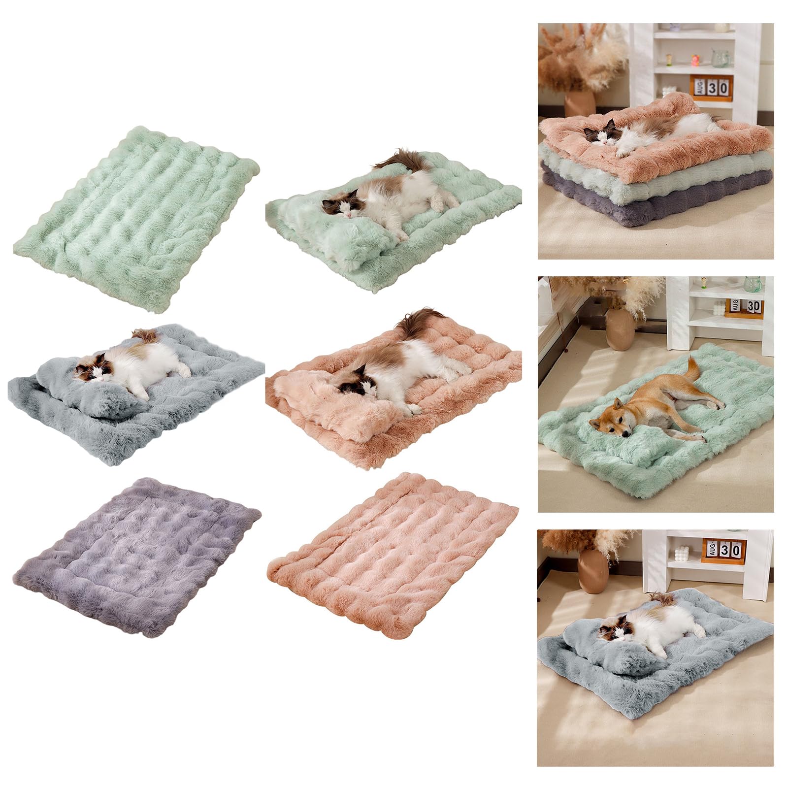 Tappetino per cani reversibile isolamento termico in cotone PP per tutto l'anno Comfort Pad Coperta Pet Sleep Cuscino invernale per cani