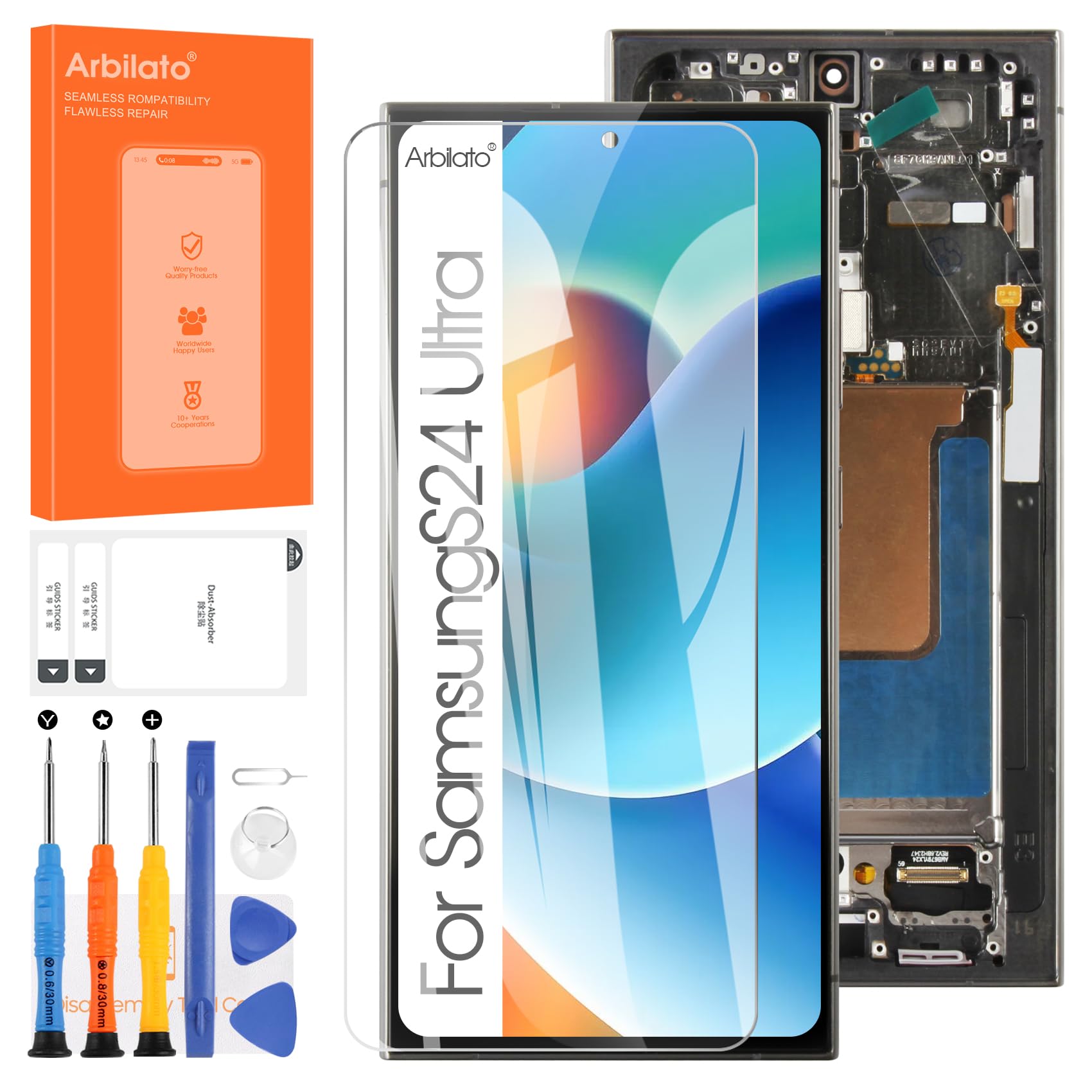 【難あり】Galaxy S24 Ultra 液晶交換品 Amazon.com: AMOLED Screen for Samsung Galaxy S24 Ultra 5G Screen