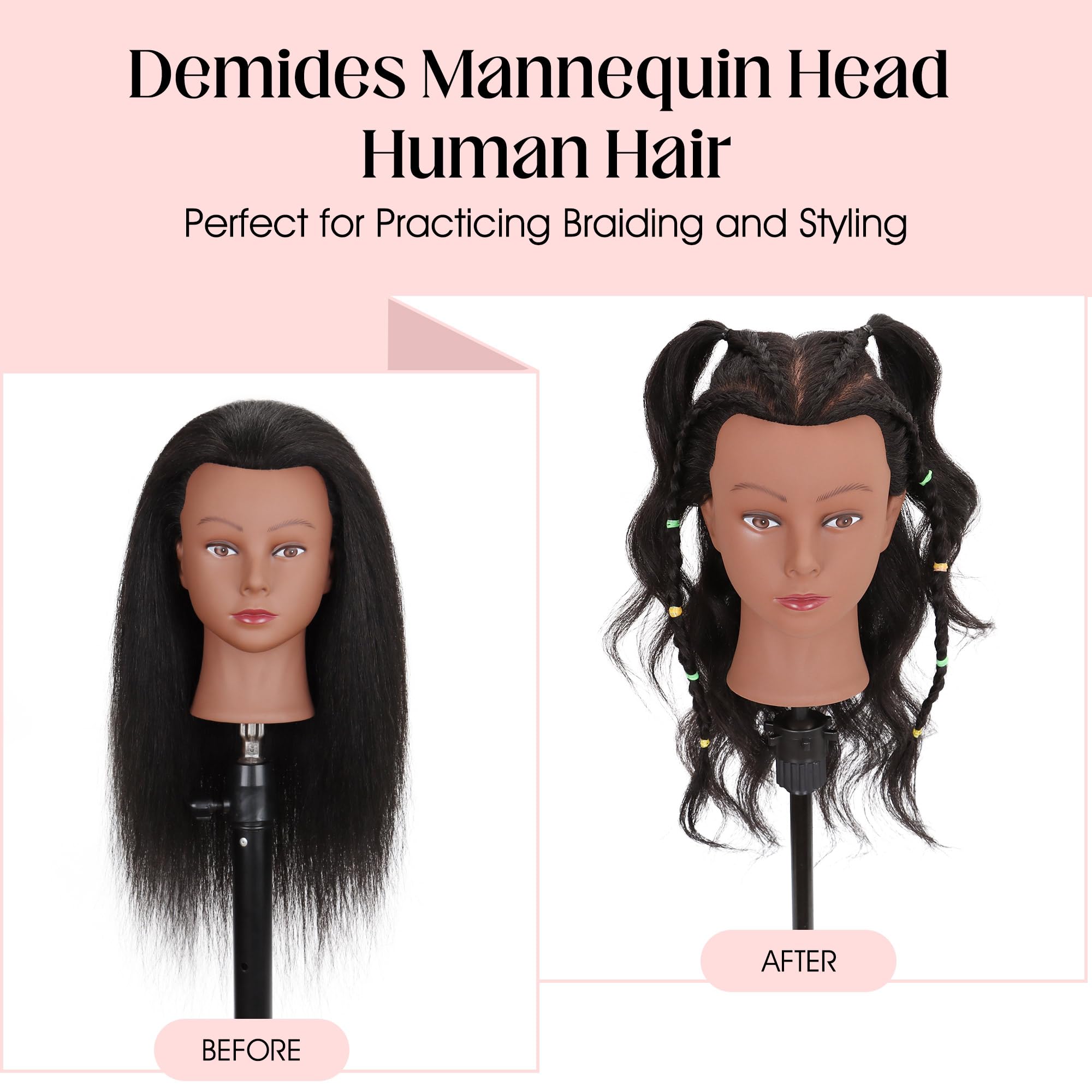 Amazon.com : Mannequin Head 100% Real Human Hair 16