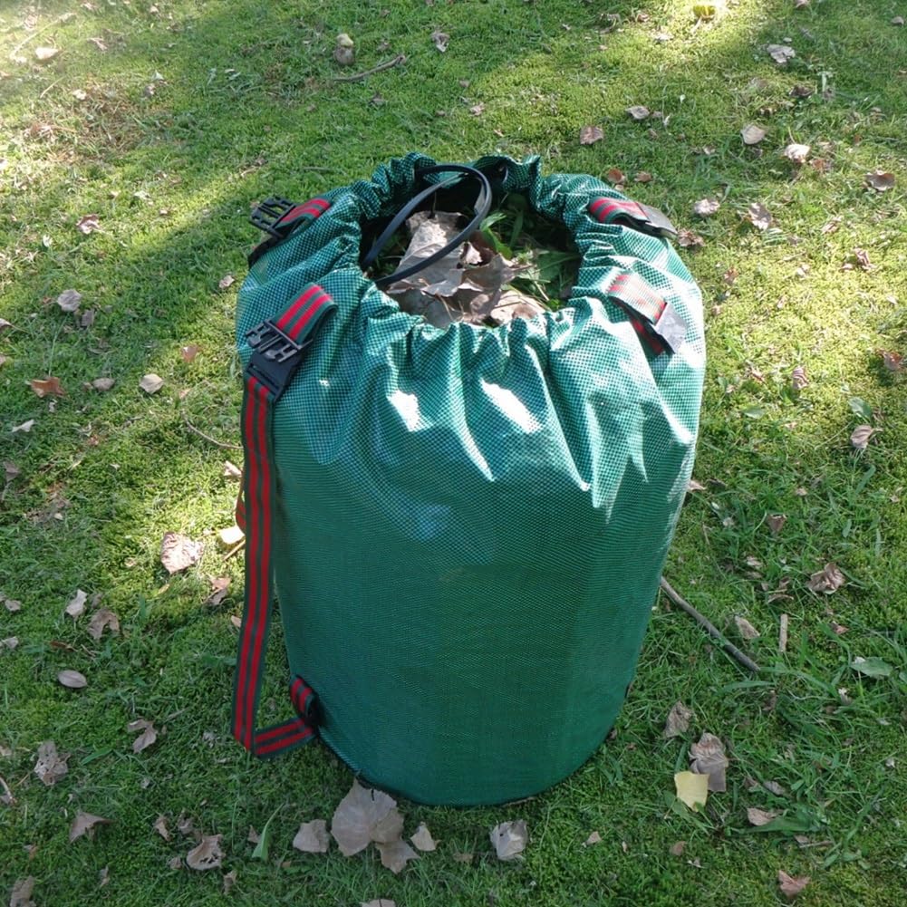 Borsa da giardino grande e resistente, riutilizzabile, rinforzata per riporre i rifiuti del con maniglia Sacco detriti giardino
