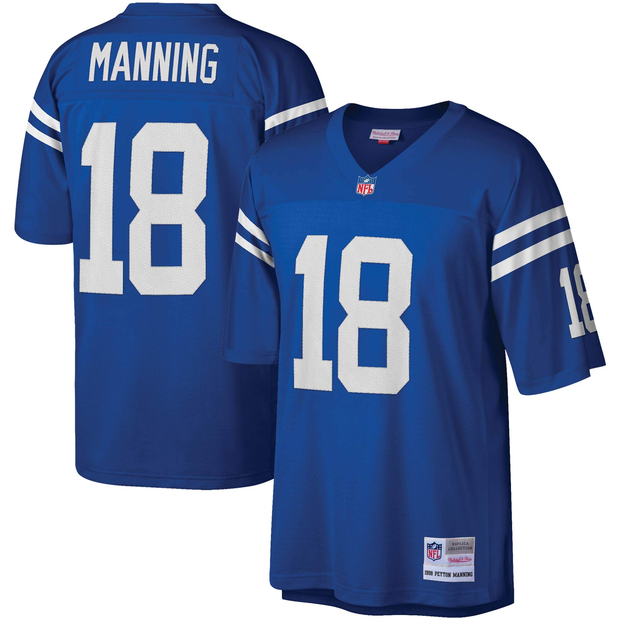 Mitchell & Ness Men's NFL Peyton Manning #18 Indianapolis Colts