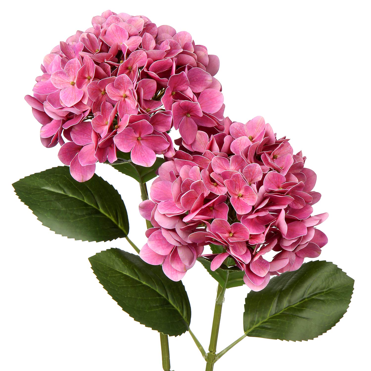 Briful Hydrangea Artificial Flowers Real Touch Hydrangea Flowers 24.8" Tall Fake Flowers Hydrangea Plants Long Stem Artificial Flowers Outdoor, Garden Wedding, Home Decor