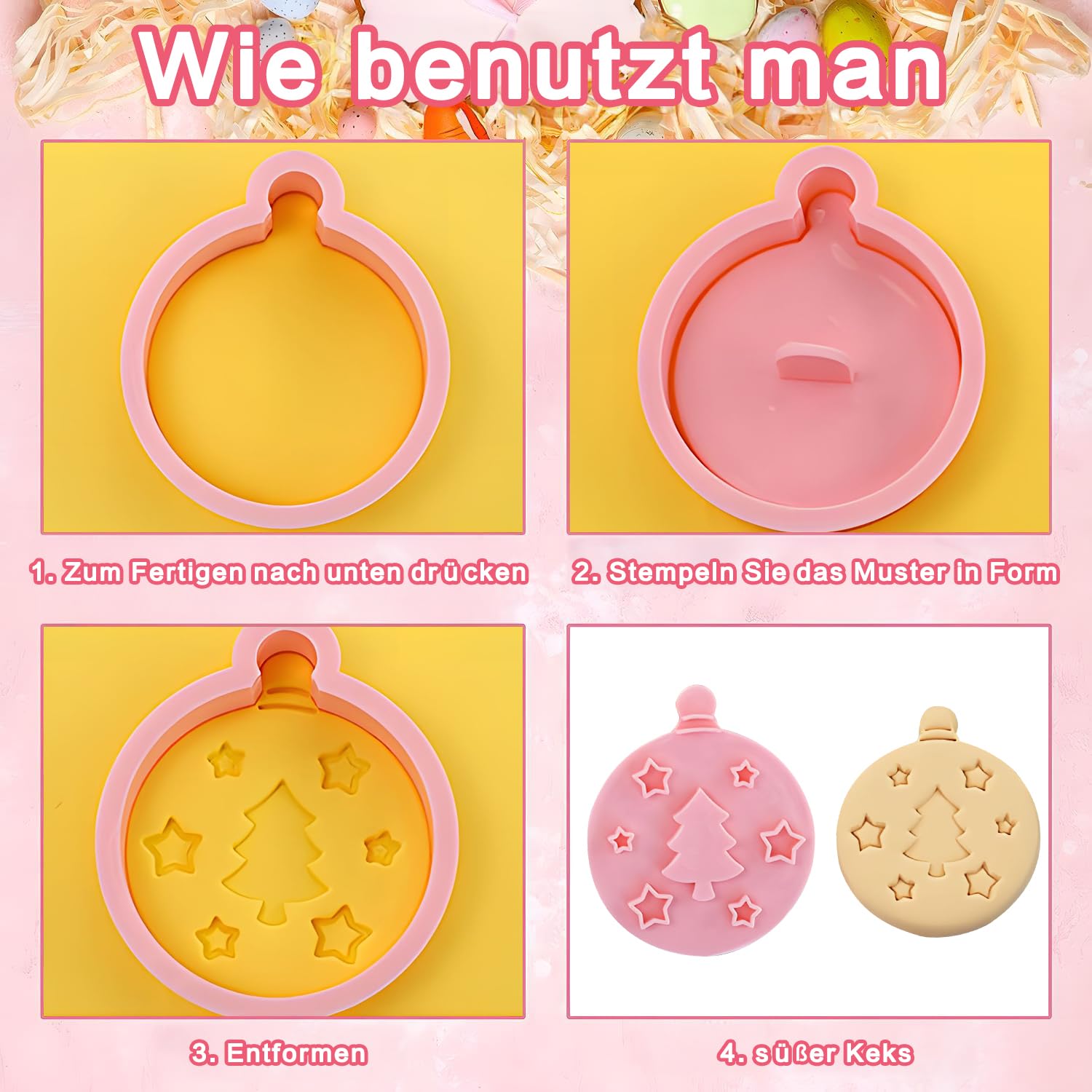 HIMKI 3D Ausstechformen Set 8-teilig | Einhorn Keksausstecher Für Kinder Backen
