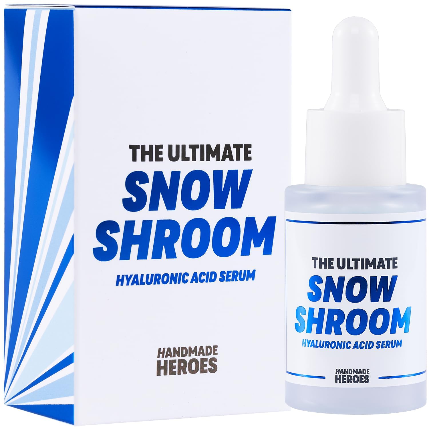 Handmade Heroes All Natural, Vegan Hyaluronic Acid Serum , Deep Multi Layered Hydration, Moisturize, Plump Skin, Reduce Wrinkles. Fragrance Free