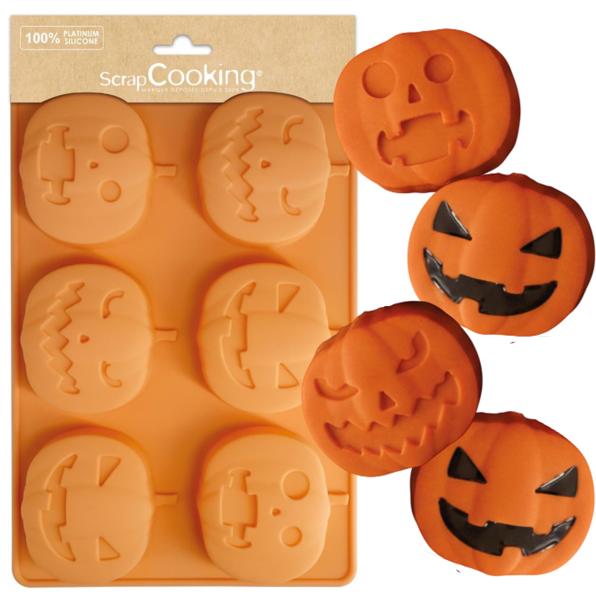 ScrapCooking - Pumpkin Silicone Mould - Cake Mould, Halloween Pastries - 2994