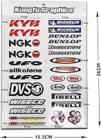 Vista 15 de Kungfu Graphics - Lámina universal de calcomanías de carreras con logos de patrocinador, 7.2 x 10.2 pulgadas