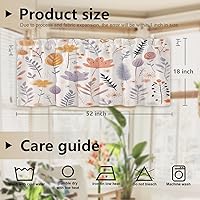 Vista 320 de Cenefas de cocina modernas con patrón de cobre marrón dorado para ventanas, cenefas opacas abstractas de marcas de arañazos y cortinas opacas