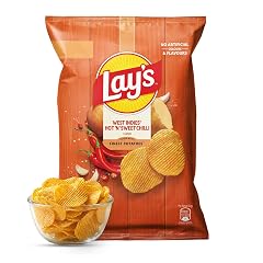 Lay’s Hot and Sweet Chilli, 52.9g/ 48g /58g (Weight may vary)