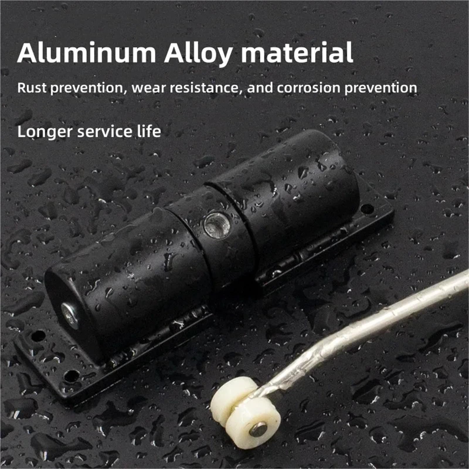 Chiudiporta automatico regolabile da 2 pezzi a molla di sicurezza resistente montato in superficie for chiudiporta nero esterno interno Per Porte(White)