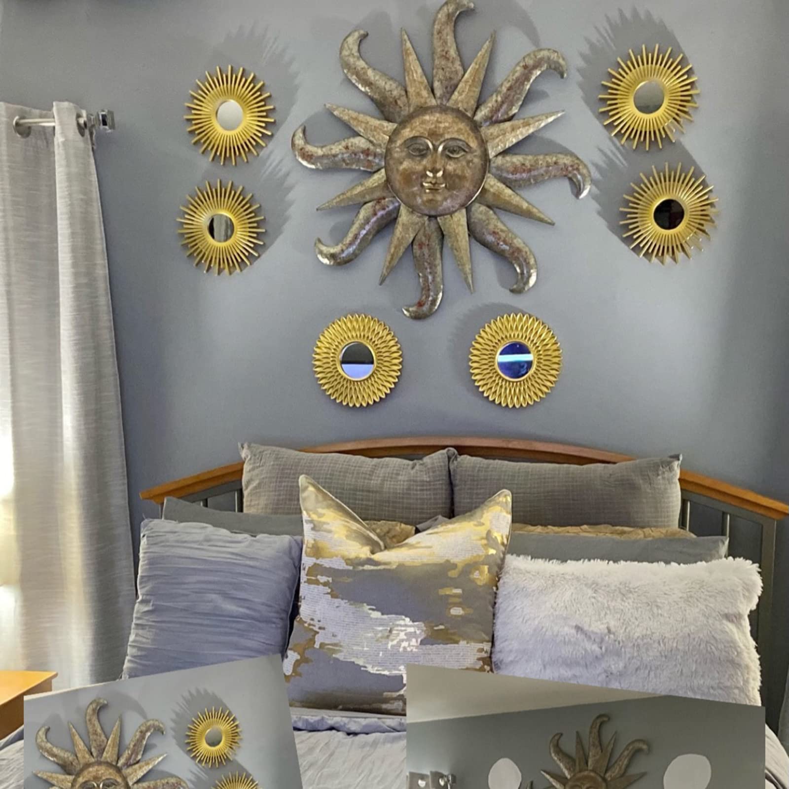 Set di decorazioni da parete in oro per camera da letto, bagno, decorazione da parete